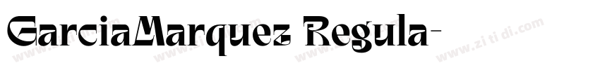 GarciaMarquez Regula字体转换
